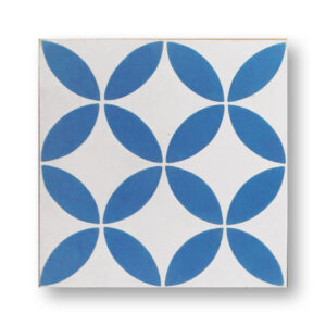 Rajoles Mosaics Torra38 Baldosa Sarria AY (Blanco y Azul)