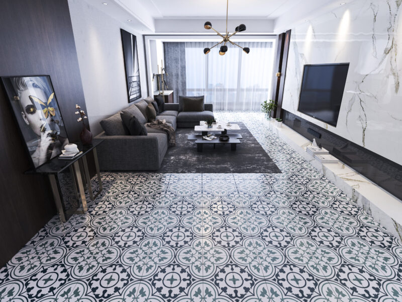 Tiles in Living Room Torra Baldosas hidráulicas